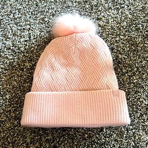 Lululemon athletica Sherpa weave Pom beanie pink